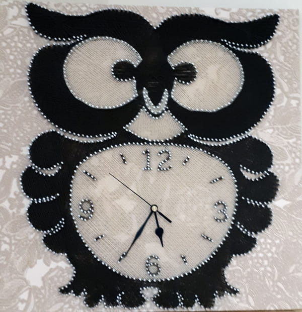 Laser Cut Owl Wall Clock For Kids Room