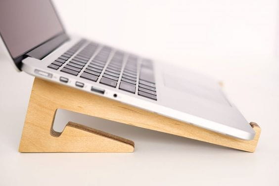 Laser Cut Wooden Desktop Laptop Stand