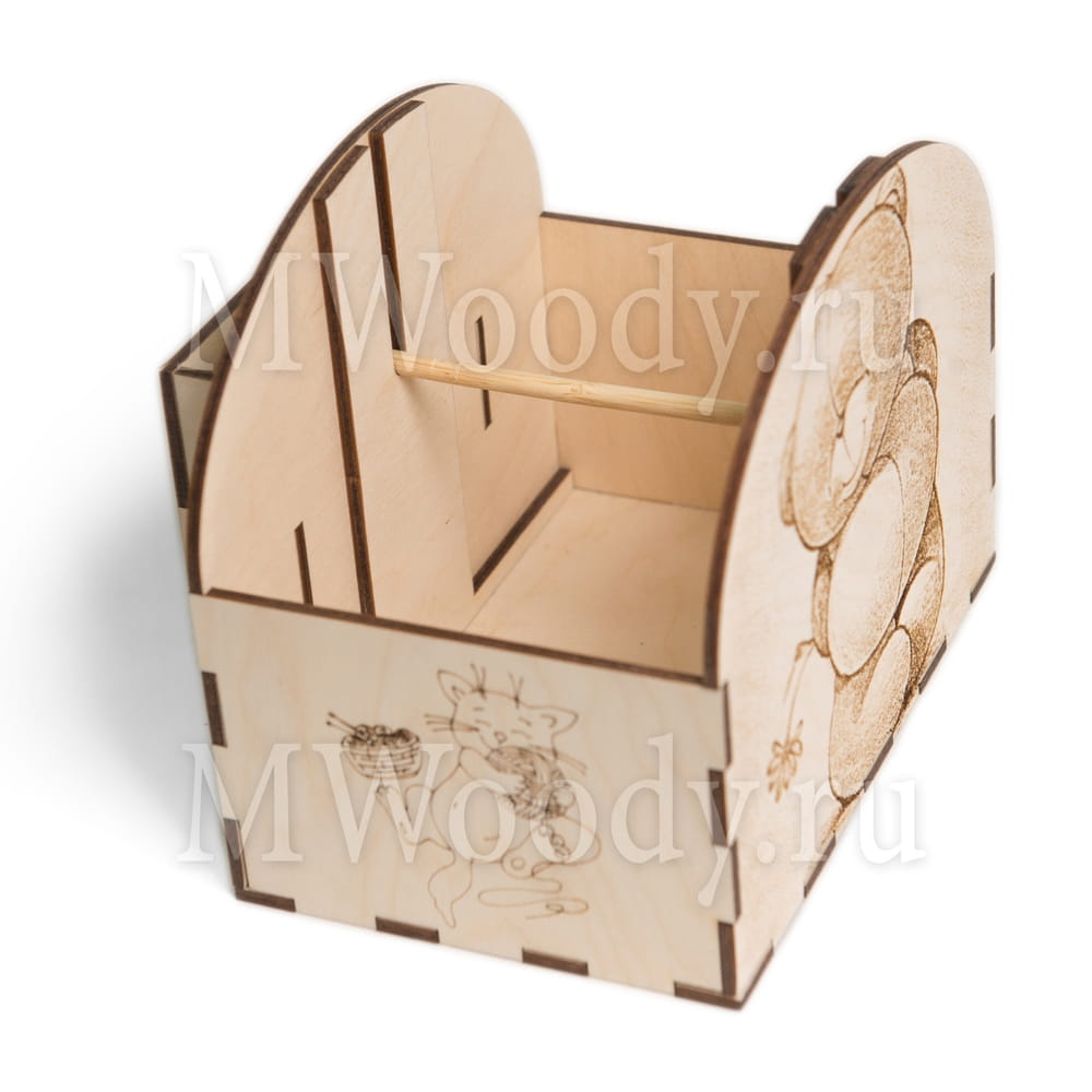 Laser Cut Crochet Bobbin Holder Yarn Organizer