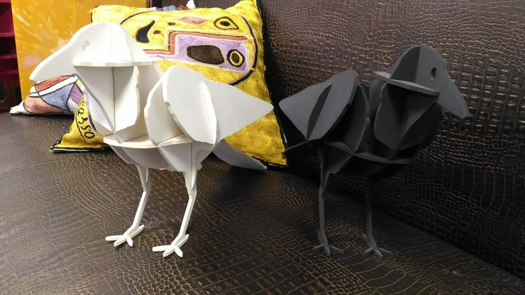 Laser Cut Crow 3D Wooden Puzzle