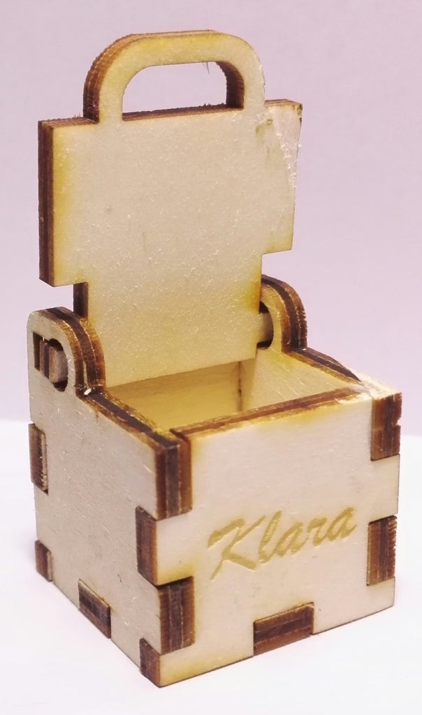 Laser Cut Simple Small Wood Box