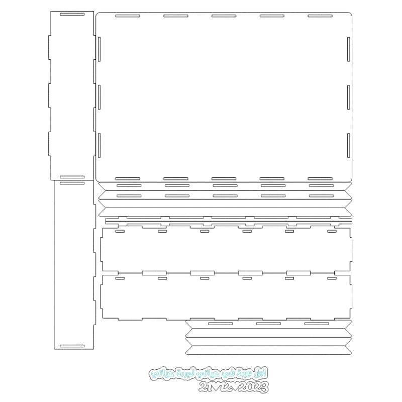 Laser Cut Rectangle Rose Box