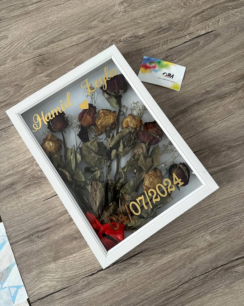 Laser Cut Rose Flower Gift Box
