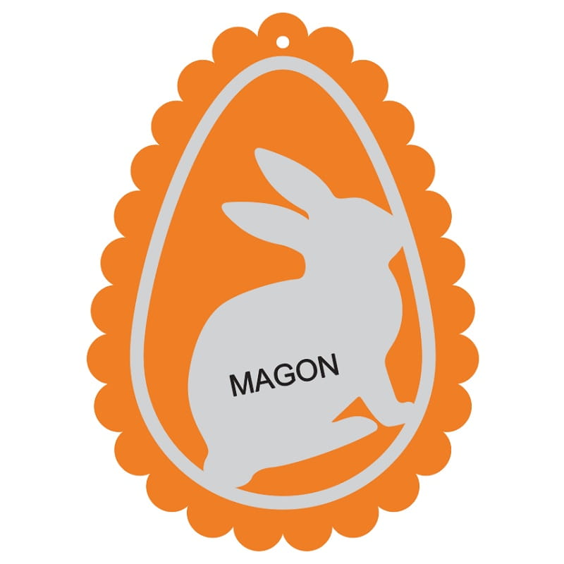 Laser Cut Easter Bunny Gift Tag Easter Basket Name Tag