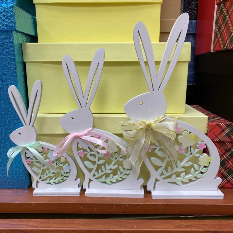 Laser Cut Easter Bunny Tabletop Decor
