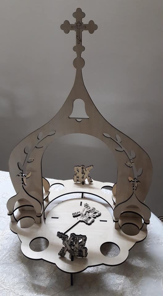 Laser Cut Easter Egg Holder Stand