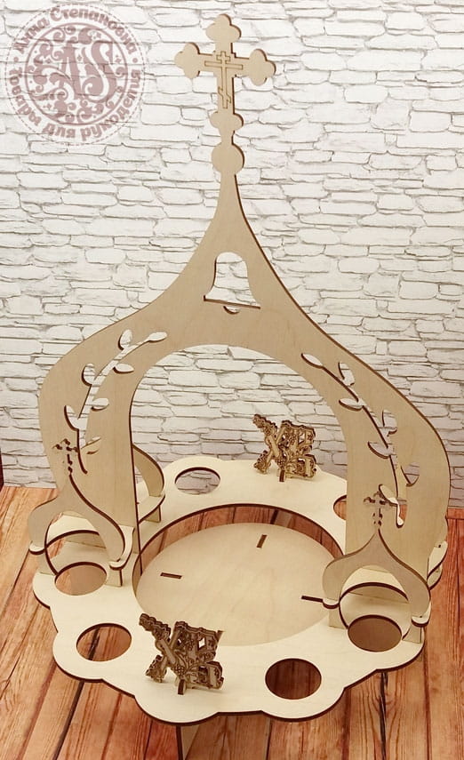Laser Cut Easter Egg Holder Stand