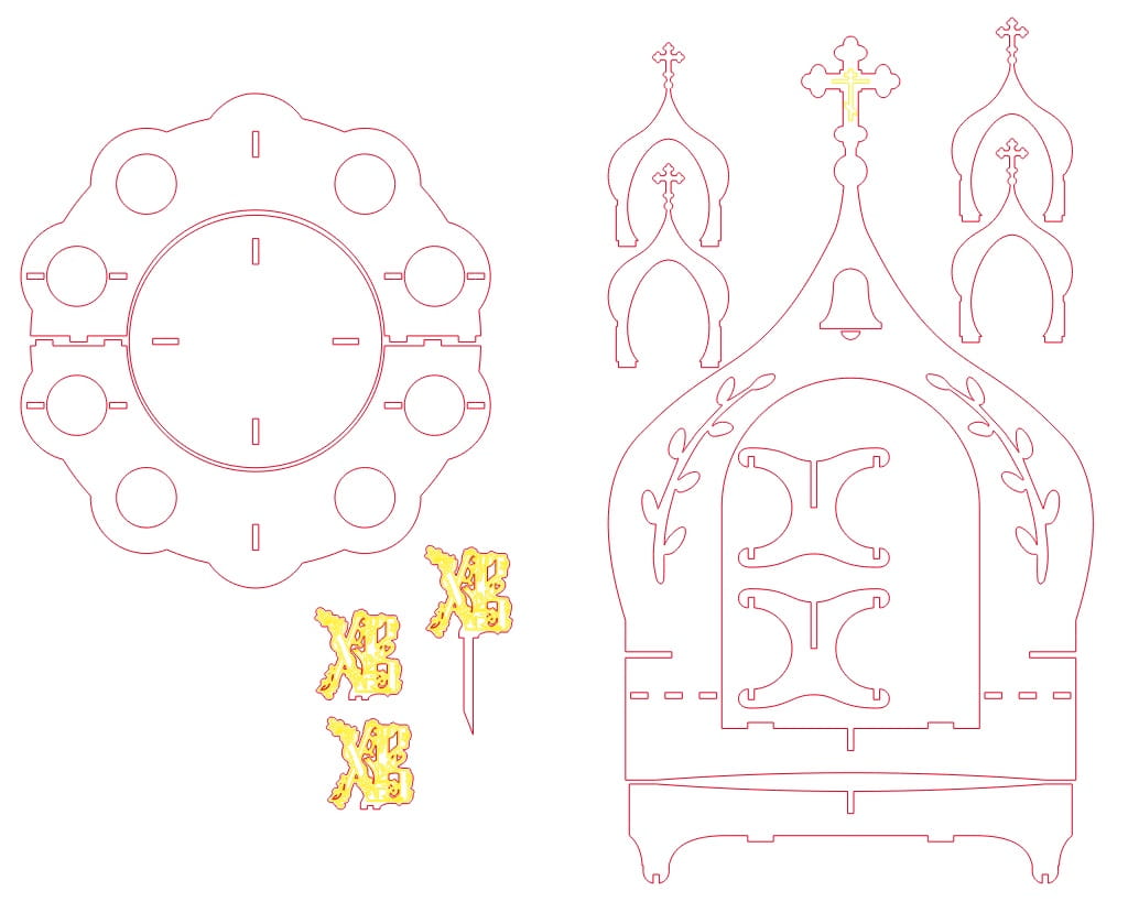 Laser Cut Easter Egg Holder Stand