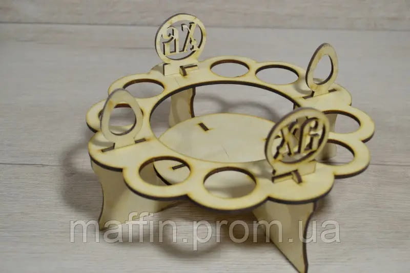 Laser Cut Easter Egg Holder Tabletop Stand