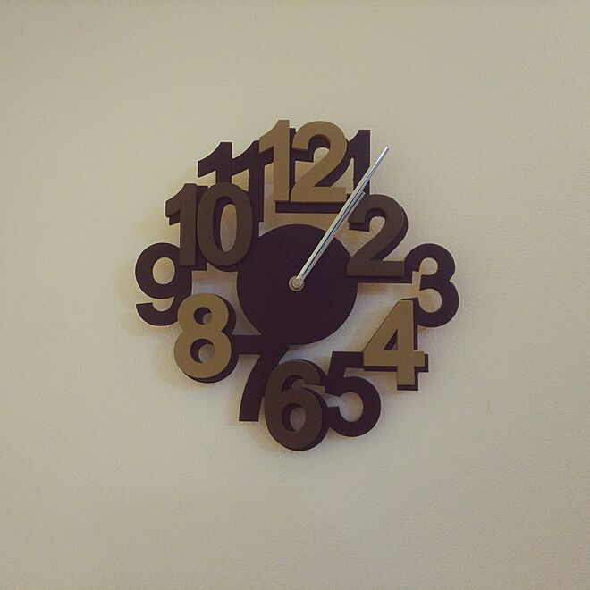 Laser Cut Large Numbers Wall Clock