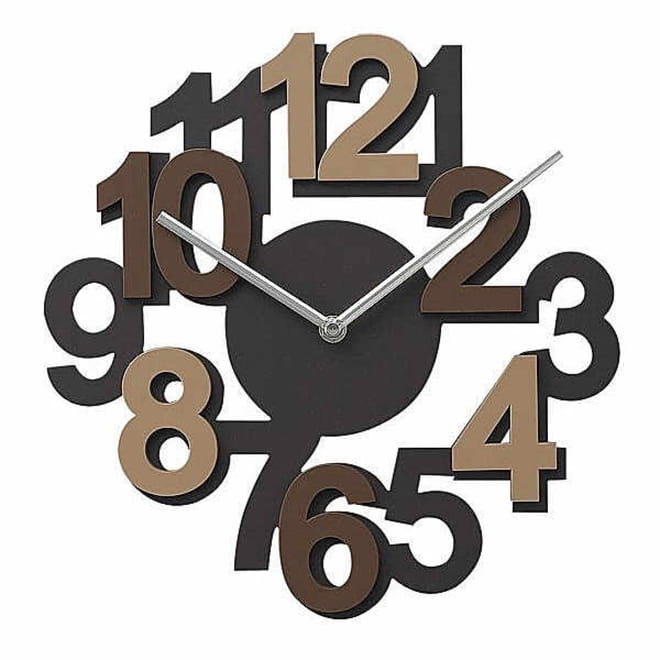 Laser Cut Large Numbers Wall Clock