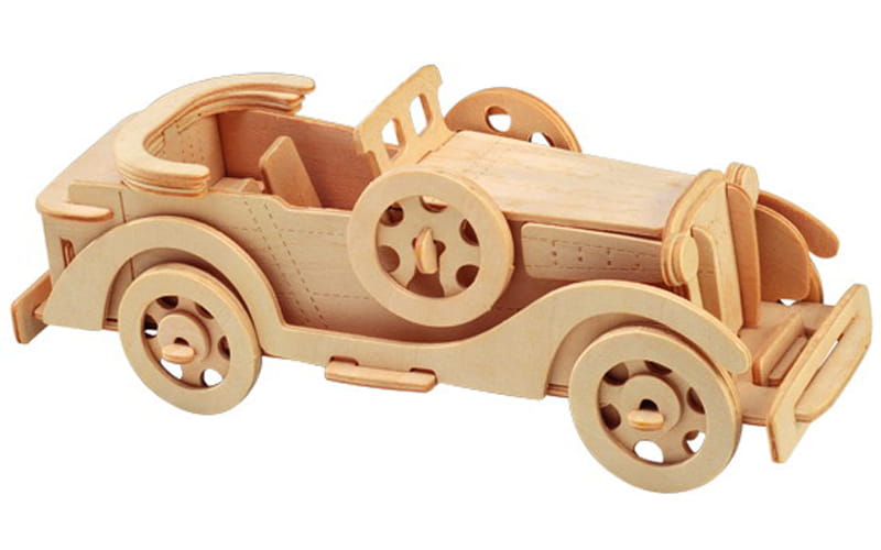Laser Cut Packard Twelve Car Woodcraft 3D Construction Kit