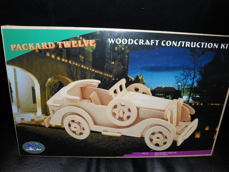 Laser Cut Packard Twelve Car Woodcraft 3D Construction Kit