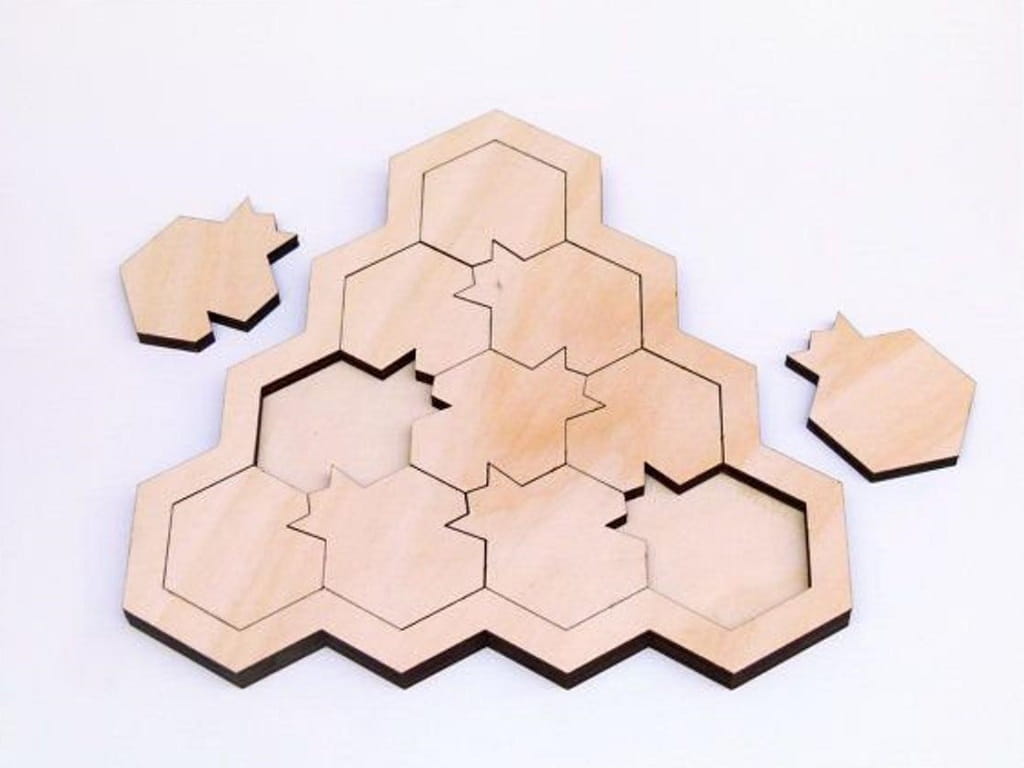 Laser Cut Pomegranate Puzzle Toy Game