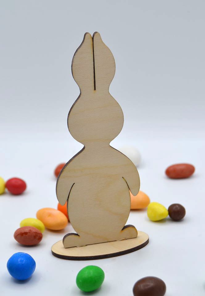 Laser Cut Easter Rabbit Decor