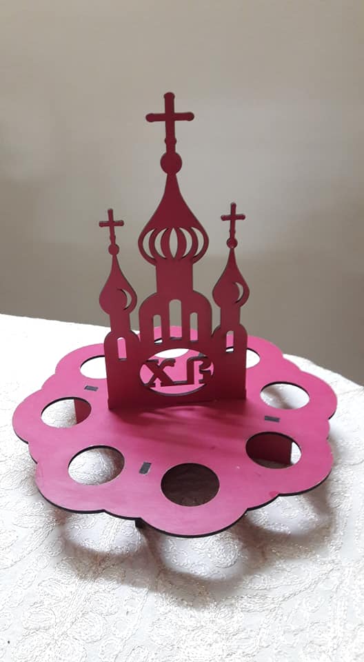 Laser Cut Easter Egg Holder Decor Stand