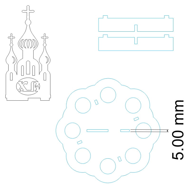 Laser Cut Easter Egg Holder Decor Stand