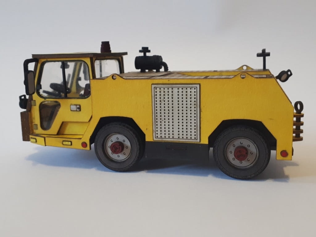 Laser Cut Airfield Towing Tractor TMX 60 3D Puzzle
