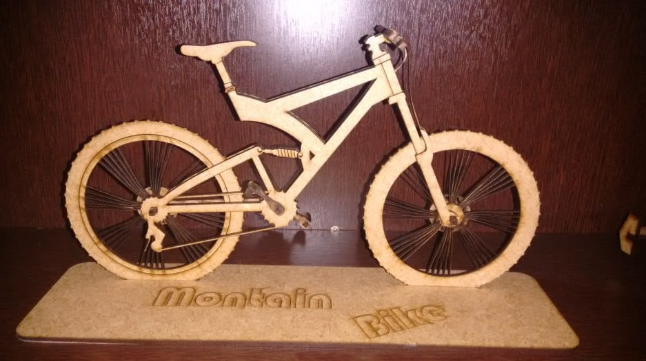 Laser Cut Bicycle Decor 3D Wooden Puzzle