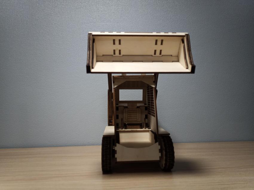 Laser Cut Bobcat Skid Steer Loader 3D Puzzle