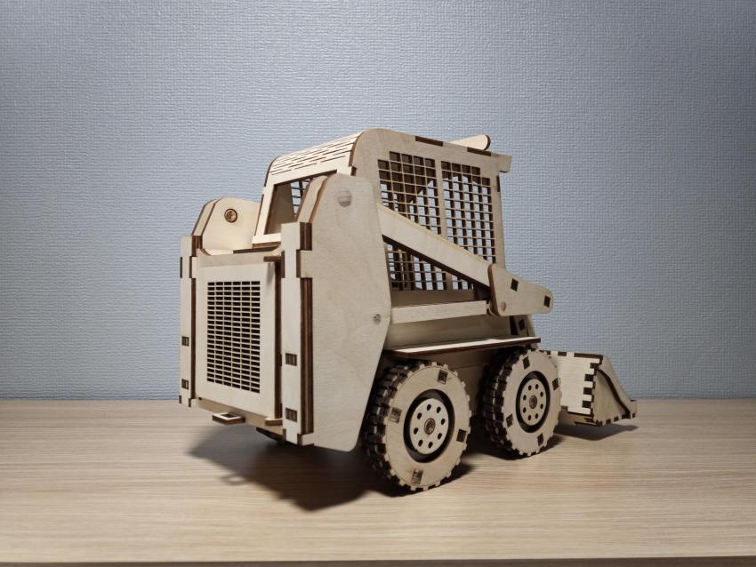 Laser Cut Bobcat Skid Steer Loader 3D Puzzle