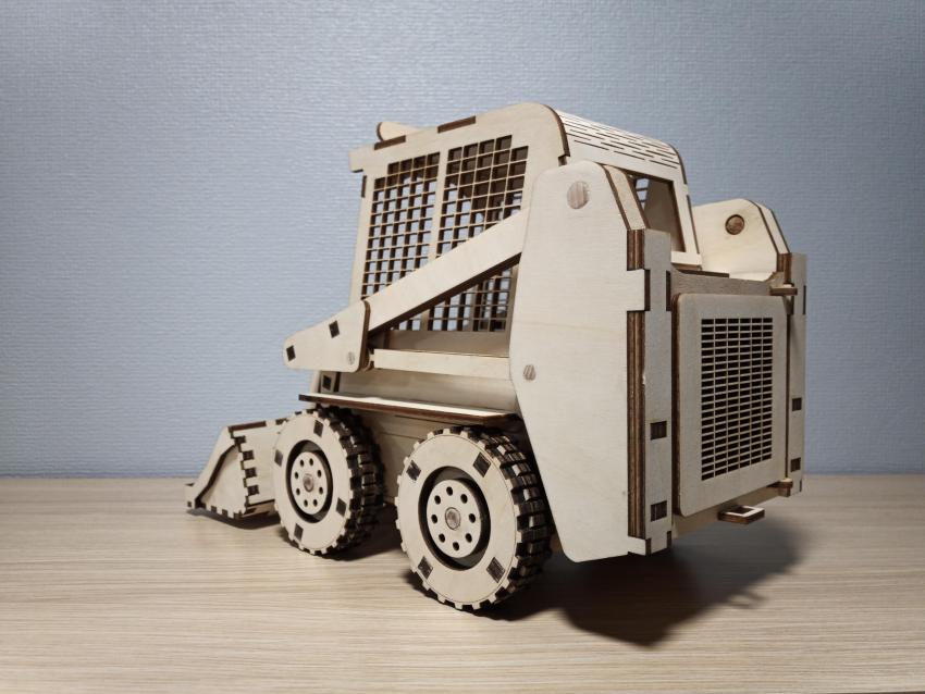 Laser Cut Bobcat Skid Steer Loader 3D Puzzle