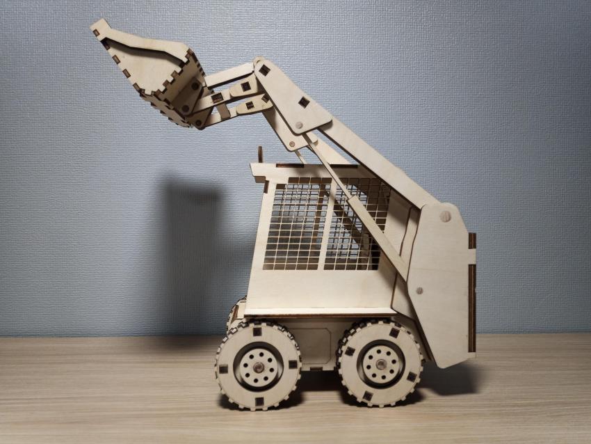 Laser Cut Bobcat Skid Steer Loader 3D Puzzle