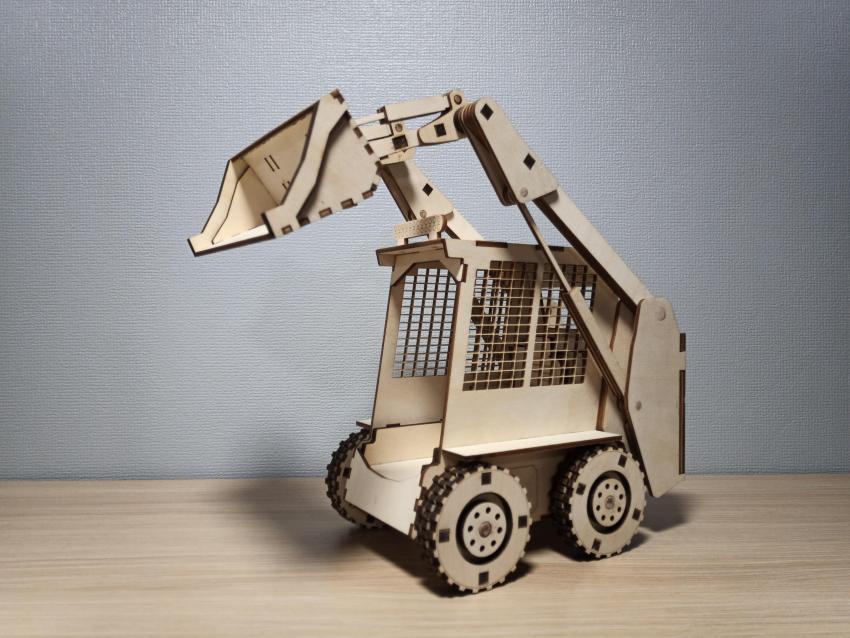 Laser Cut Bobcat Skid Steer Loader 3D Puzzle