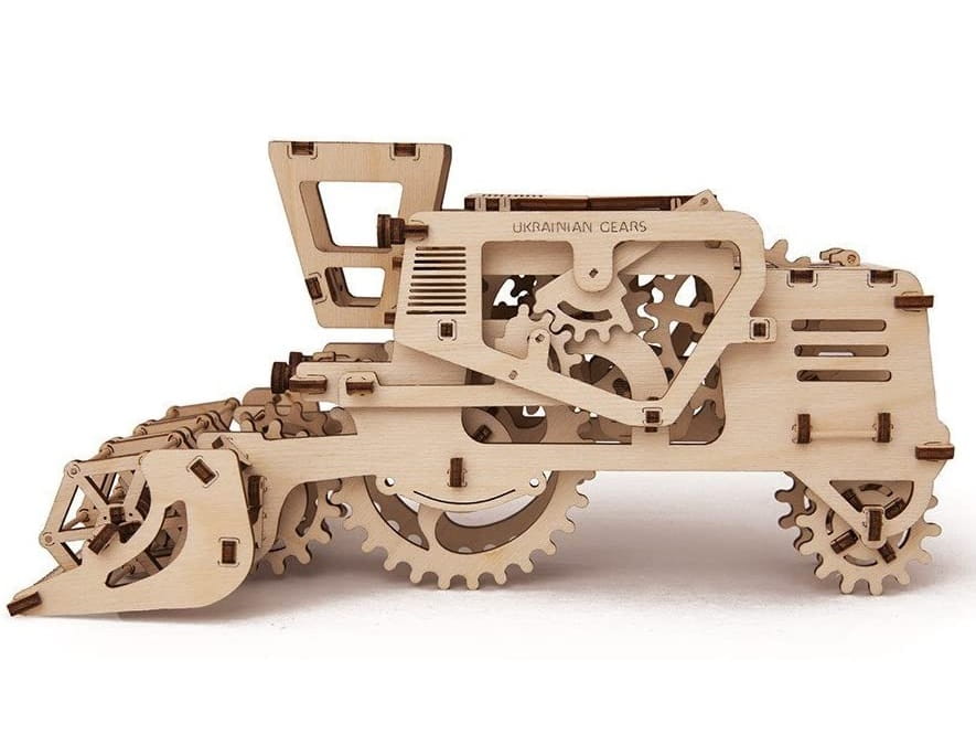 Laser Cut Combine Harvester 3D Puzzle