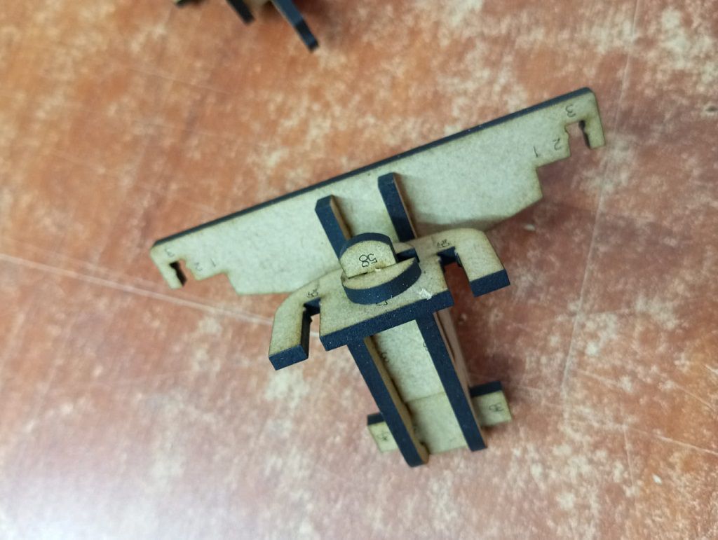 Laser Cut Backhoe Digger Excavator 3D Puzzle