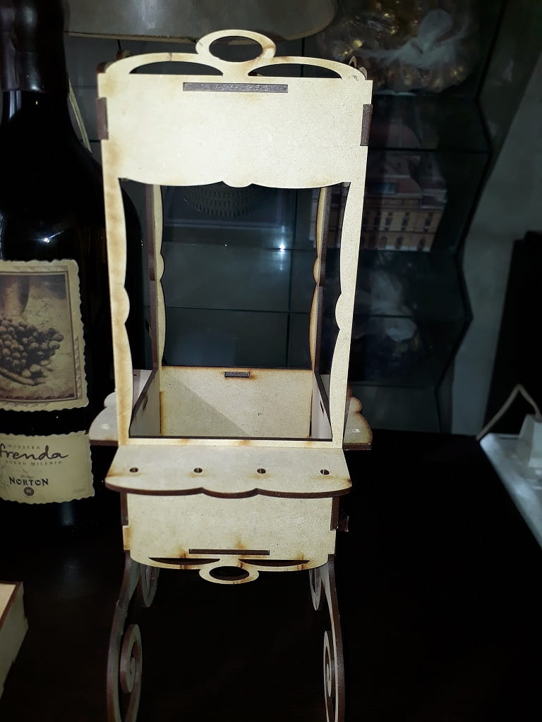 Laser Cut Candy Bar Popcorn Cart