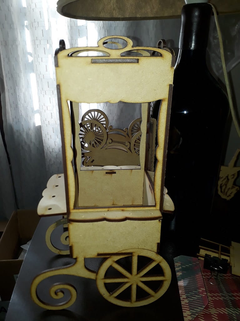 Laser Cut Candy Bar Popcorn Cart