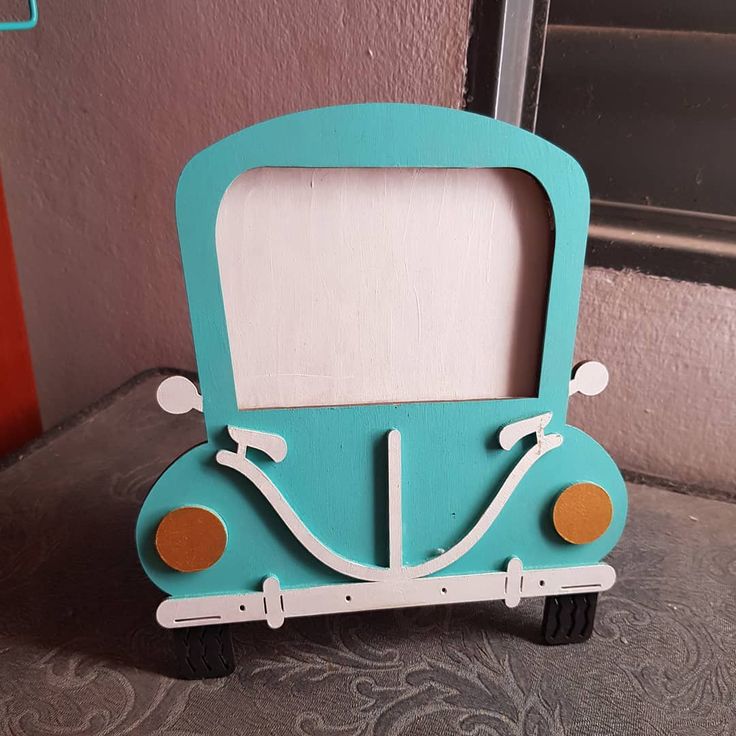 Laser Cut Car Photo Frame For Kids
