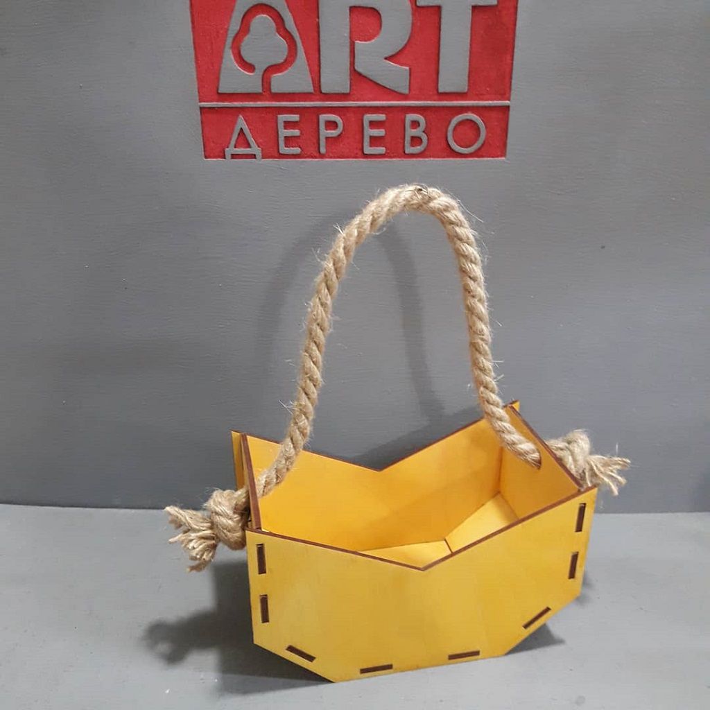 Laser Cut Decorative Hanging Flower Basket