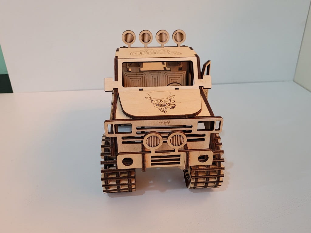 Laser Cut Monster Truck 3D Puzzle Kit