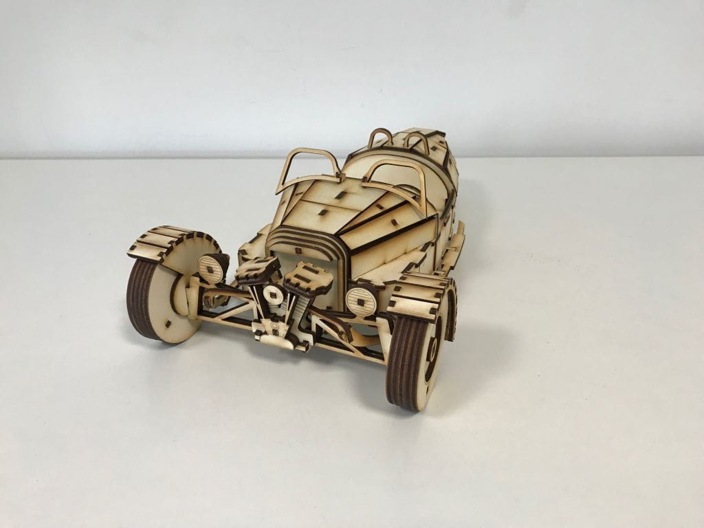 Laser Cut Morgan 3 Wheeler Wooden Puzzle Kit