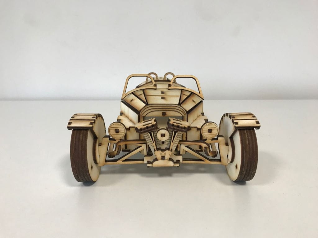 Laser Cut Morgan 3 Wheeler Wooden Puzzle Kit