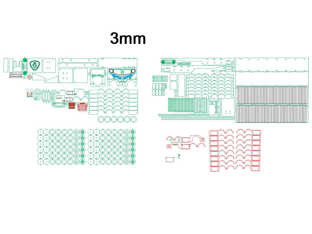 Laser Cut Scania Truck 3D Wood Model Puzzle Kit