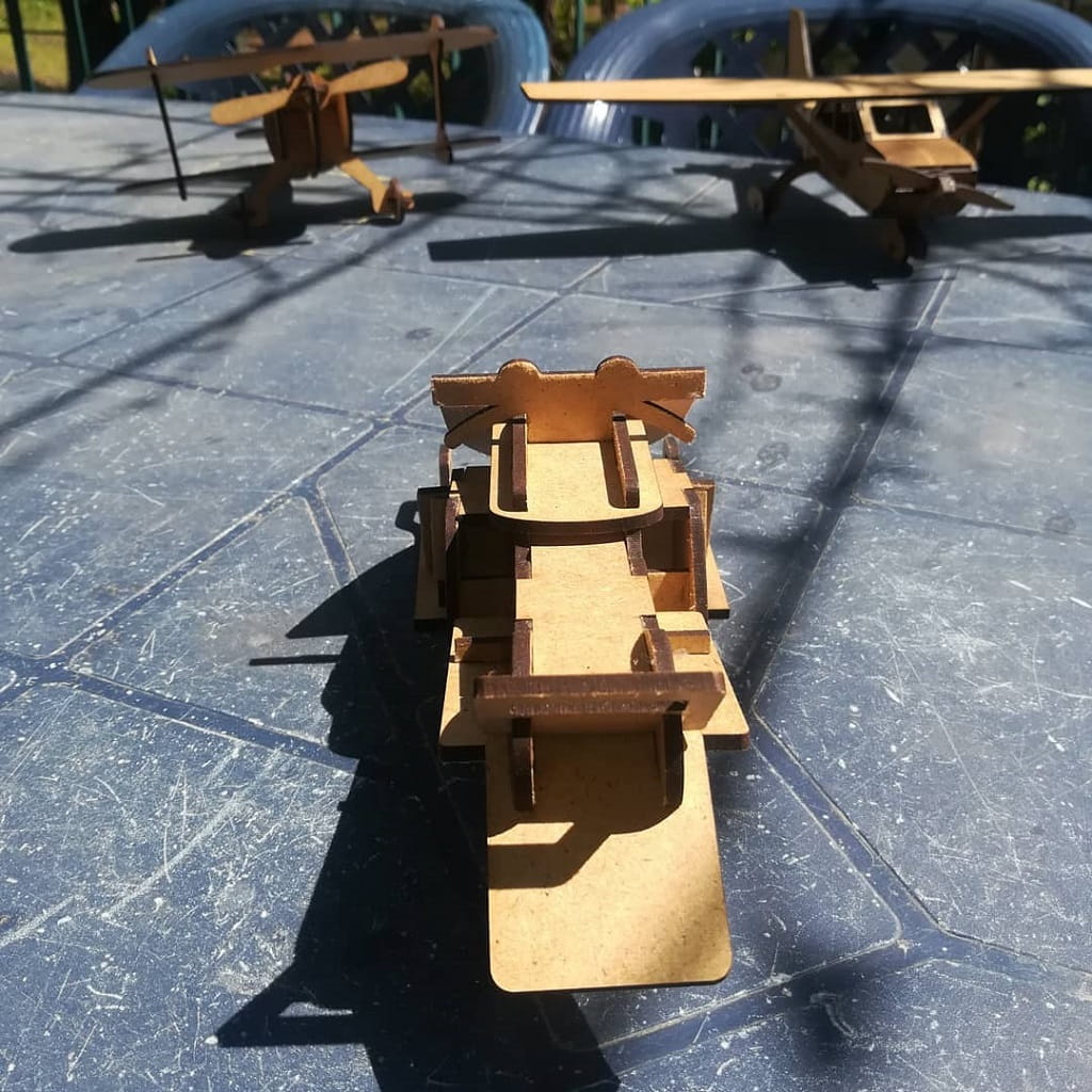 Laser Cut Snowmobile 3D Puzzle Wood Model