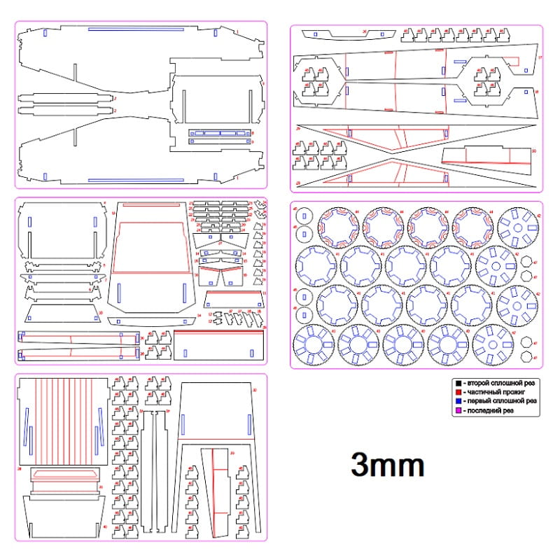 Laser Cut Tesla Cybertruck 3D Wooden Model Puzzle Kit