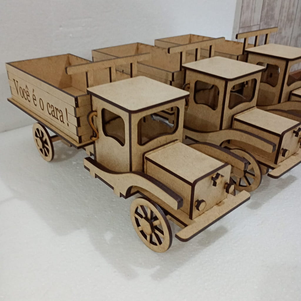 Laser Cut Wooden Truck 3D Puzzle