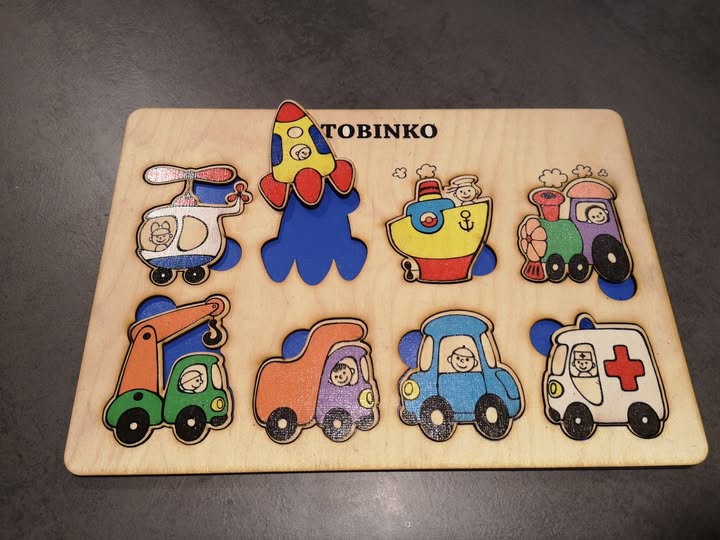 Laser Cut Transportation Puzzle Game