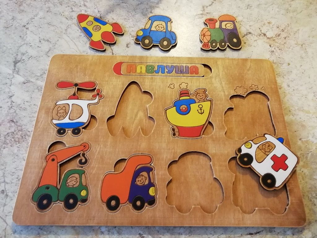 Laser Cut Transportation Puzzle Game