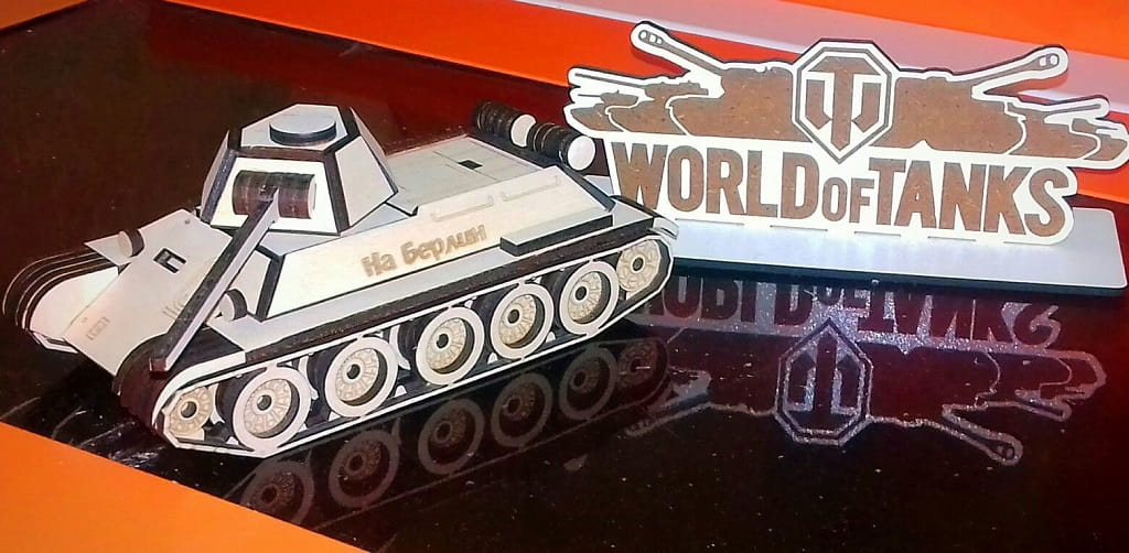 Laser Cut Tank T 34 3D Puzzle Wood Model