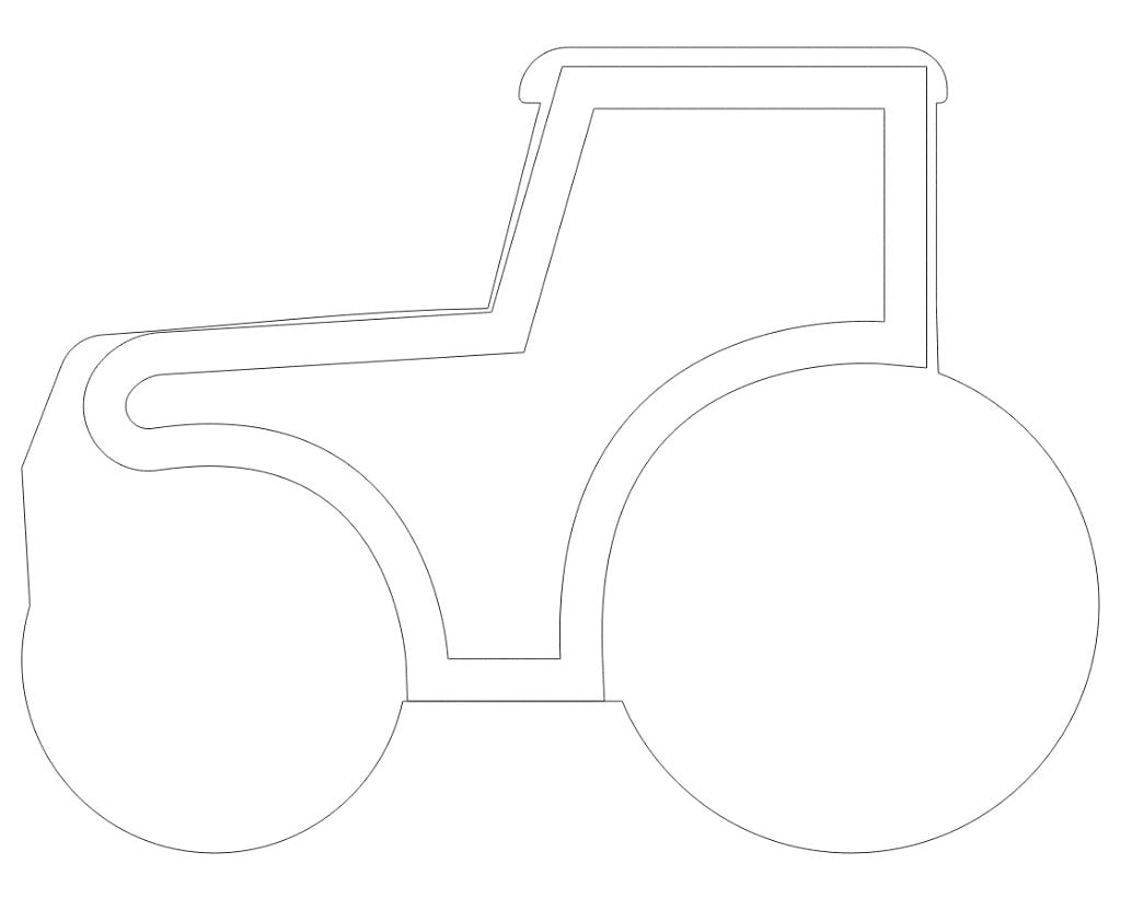 Laser Cut Tractor Piggy Bank