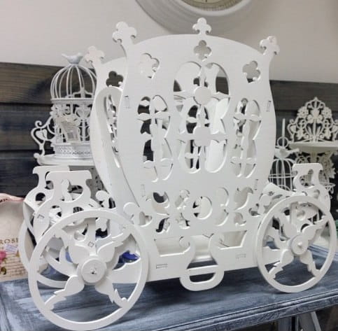 Laser Cut Stagecoach Flower Basket