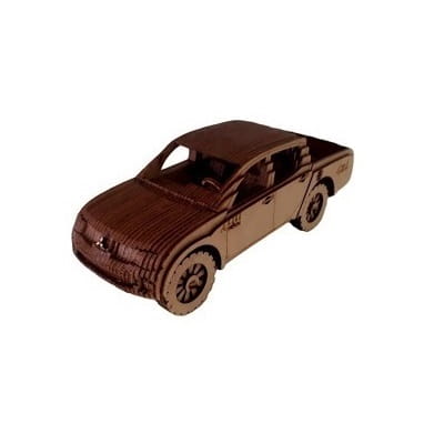 Laser Cut Mitsubishi L200 Triton 3D Wood Model Puzzle Kit