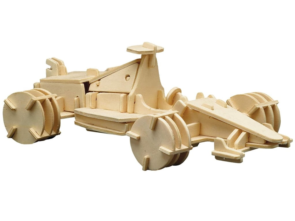 Laser Cut Racing Car 3D Construction Kit