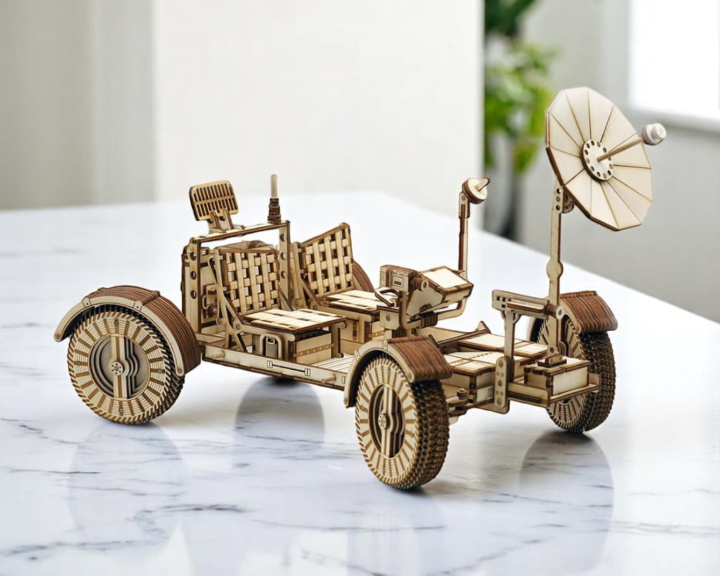 Laser Cut Lunar Roving Vehicle 3D Puzzle