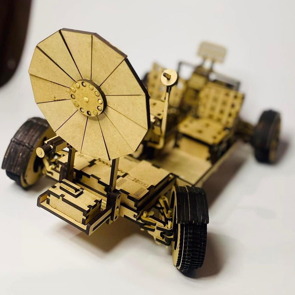Laser Cut Lunar Roving Vehicle 3D Puzzle
